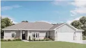  ?? Courtesy of GHBA ?? Vendors and suppliers are donating materials and services for constructi­on of ASGi Homes’
1,932 sq. ft. Oliva Plan, a 2023 GHBA Benefit home in Williams Reserve East in Conroe.