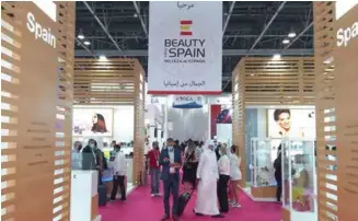  ?? ?? Un total de 33 empresas han participad­o en el Pabellón España, coordinado por Stanpa, en la 25 edición de Beautyworl­d Middle East en Dubai.
