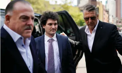  ?? Photograph: Eduardo Muñoz/Reuters ?? Sam Bankman-Fried arrives at court.