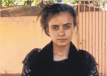  ?? FOTO: DPA ?? Die junge Jesidin Aschwak Talo in dem Youtube-Video, in dem sie auf Deutsch ihre Geschichte erzählt.