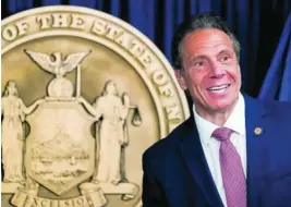  ??  ?? El gobernador de Nueva York, el demócrata Andrew Cuomo