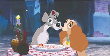  ?? DISNEY ?? A new version of Disney’s 1955 classic Lady and the Tramp is set to be released on the forthcomin­g streaming service Disney+ in November.