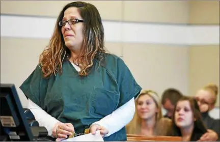  ?? ERIC BONZAR — THE MORNING JOURNAL ?? Nicole Villegas, 34, of Elyria on June 26 was sentenced to 18 years to life in prison for the 2014 shooting death of Lamar Capers.