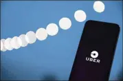  ?? BLOOMBERG ?? Technology proposed by ride-sharing provider Uber would detect if users had been drinking and pair them accordingl­y with a ride.