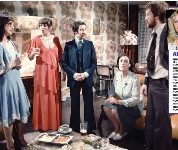  ??  ?? Horror of a hostess: Alison Steadman (second left) as Beverly