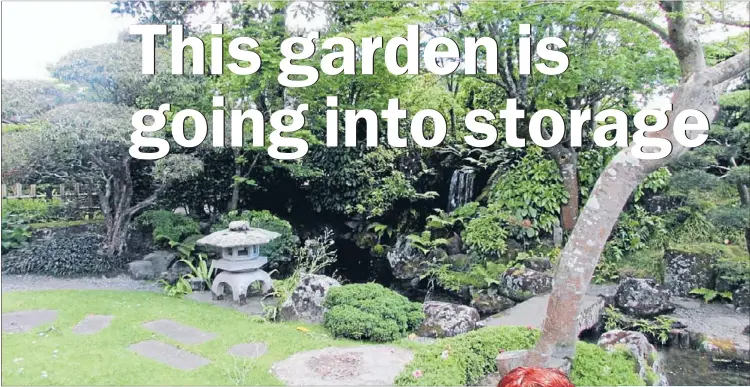  ??  ?? Say goodbye: Auckland Zoo’s Japanese garden is to be removed.