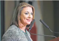  ?? Victor Strife / Laredo Morning Times ?? New Secretary of State Ruth Ruggero Hughs, shown in 2016, has served as chairwoman of the Texas Workforce Commission.