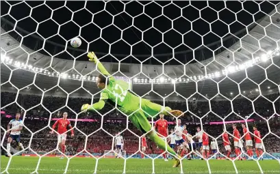  ?? ?? Rashford broke the deadlock against Wales with an expertly- taken free- kick early in the second half