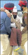  ?? HT PHOTO ?? Cops taking car bomb blast accused Jagmohan Singh to a court in Jalandhar on Wednesday.