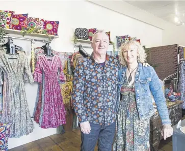  ?? ?? Kevin and Liz Hill, owners of Indian Summer at The Piece Hall