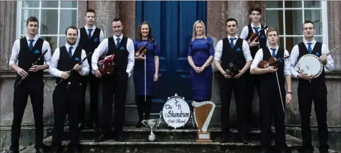  ??  ?? The multi award-winning Shandrum Céilí Band had their Late Late Show appearance postponed due to the Cononaviru­s lockdown.