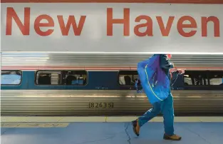 ?? COURANT FILE ?? The Metro-north Railroad’s New Haven Line reached its highest single-day passenger count, 81,308, on June 14 since the pandemic began. It was nearly matched the next day, when 80,404 riders took the train.
