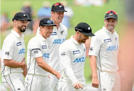  ?? GETTY IMAGES ?? The Black Caps celebrate their win over the West Indies but few people got to see it on television.