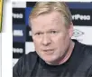  ??  ?? SUMMIT’S UP Koeman held meeting with players