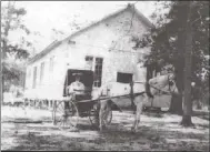  ??  ?? Above: Chattooga Baptist Church as it appeared in the late 19th century. Below: Chattanoog­a Baptist Church, the “modern” buildings constructe­d in 1906.