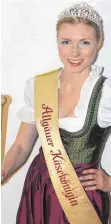  ?? FOTO: PRIVAT ?? Die Allgäuer Käsekönigi­n Celina Gmünder scheidet im Oktober aus dem Amt.