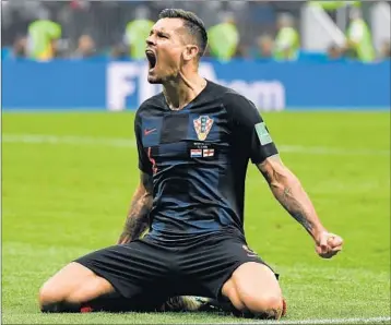  ?? YURI CORTEZ/AFP/GETTY ?? “It’s unbelievab­le how many talents we have in sports,” Croatia defender Dejan Lovren said of his nation’s success.