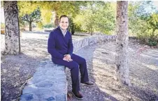  ?? EDUARDO CONTRERAS U-T ?? Newly elected San Diego City Council member Raul Campillo, an avid hiker, poses at a trailhead at the foot of Cowles Mountain.