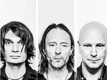  ??  ?? ► El quinteto que encabeza Thom Yorke (al centro) debutó en Chile en 2009.