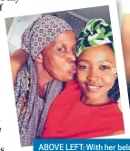  ??  ?? ABOVE LEFT: With her beloved gogo, Janet Tshabalala. ABOVE RIGHT: Thando was an achiever from a young age.