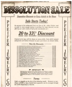  ?? (Arkansas Democrat-Gazette) ?? Jewelry was also part of the big Dissolutio­n Sale.
