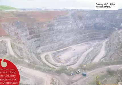  ??  ?? Quarry at Croft by Kevin Gamble.