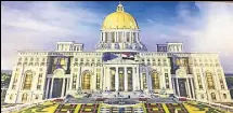  ??  ?? An artist’s impression of the new Telangana secretaria­t.