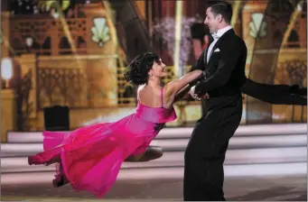  ??  ?? Aidan and dance partner Valeria Milova perform in Sunday night’s Dancing with the Stars Final.