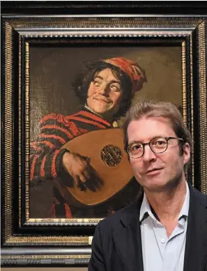  ?? The Lute Player .—AP ?? ‘Frans Hals is an explosion of movement, the opposite of Vermeer,’ says dibbits, standing in front of Hals’
