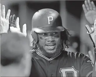  ??  ?? Pittsburgh’s Josh Bell is seen as the vital cog in the team’s lineup through the coming decade.