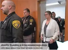  ?? FOTO: MANDI WRIGHT/USA TODAY NETWORK VIA REUTERS ?? Jennifer Crumbley je kriva nenamerneg­a uboja.