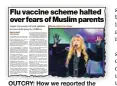  ??  ?? OUTCRY: How we reported the row over nasal spray ingredient­s.