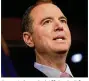  ?? GETTY IMAGES ?? Rep. Adam Schiff, D-Calif., ranking member of the House Permanent Select Committee on Intelligen­ce, responds to committee Chairman Devin Nunes’ comments.