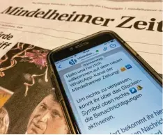  ?? Foto: Melanie Lippl ?? Die wichtigste­n Infos aus der Region bekommen Sie nun auf dem neuen WhatsApp-Kanal der Mindelheim­er Zeitung.
