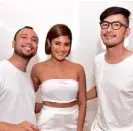  ??  ?? Miguel Dualan, Kiana Valenciano, Rico Blanco