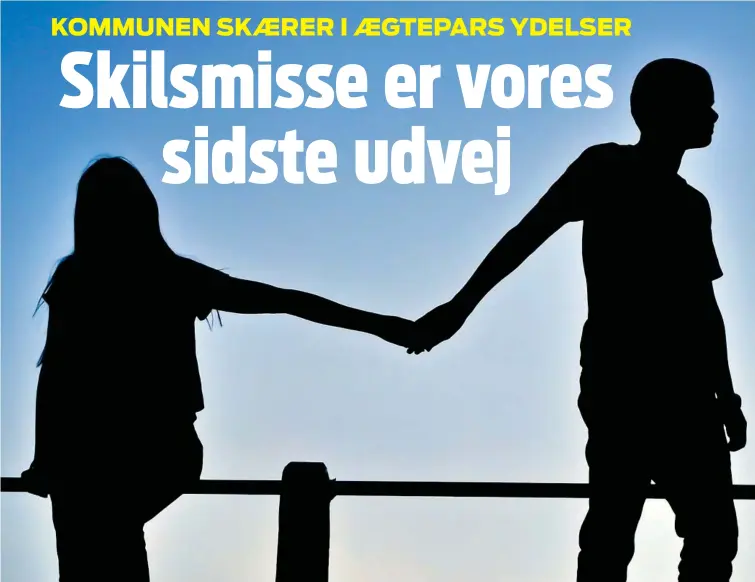  ?? FOTO: SHUTTERSTO­CK ?? Hvis et aegtepar lader sig separere, er de ikke laengere underlagt den gensidige forsørgerp­ligt – heller ikke selvom de bliver boede sammen, skriver Ekstra Bladets socialrådg­iver, Puk Sabber.