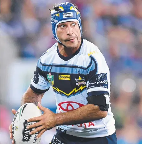  ?? Picture: BRADLEY KANARIS/ GETTY IMAGES ?? FAN FAVOURITE: Johnathan Thurston always loved stepping up for the Cowboys at big moments.