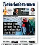  ?? FAKSIMILE ?? Faedreland­svennen torsdag 10. januar.