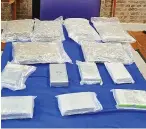  ?? ?? TAKEN OFF STREETS
Seized drugs