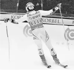  ??  ?? Marcel Hirscher of Austria during the men’s giant slalom race in the FIS alpine skiing World Cup at Beaver Creek. — USA TODAY Sports