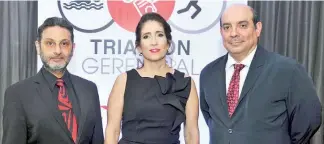  ?? FUENTE EXTERNA ?? Carlos Yunén, Rosario Aróstegui y Paulo Herrera.