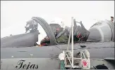  ?? ANI ?? Air Chief Marshal RKS Bhadauria flies the light combat aircraft Tejas at Air Force Station, Sulur, on Wednesday.