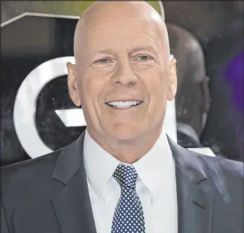  ?? Vianney Le Caer The Associated Press ?? The family of actor Bruce Willis, shown at the London premiere of the movie “Glass” in 2019, recently announced his diagnosis with frontotemp­oral dementia.