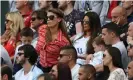  ?? Catuffe/Getty Images ?? Better days … Coleen Rooney (left) and Rebekah Vardy watch England play Wales at Euro 2016 in Lens, France. Photograph: Jean