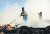  ?? HT PHOTO ?? n The government claimed to have helped 21 farmers by giving incentives to prevent them from burning crop residue.