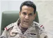  ??  ?? Brig Gen Turki Al Malki said the missiles were intercepte­d