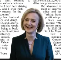  ?? ?? Smiling...Liz Truss