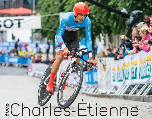  ??  ?? above
Charles-étienne Chrétien, 2017 time trial world championsh­ips, Bergen, Norway