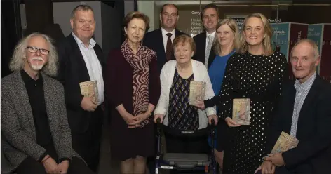  ??  ?? Philip Cullen, Pat Collins, Olivia O’Leary, Minister Paul Kehoe, Maeve Collins, James Browne TD, Triona Irving, Cllr Lisa McDonald and Kevin Lewis.