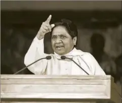  ?? DEEPAK GUPTA/HT ?? BSP chief Mayawati might have retained her grip on the Dalits had the BJP not launched an aggressive campaign to reach out to them, using Deen Dayal Upadhyay’s message of Antyodaya (File Photo)